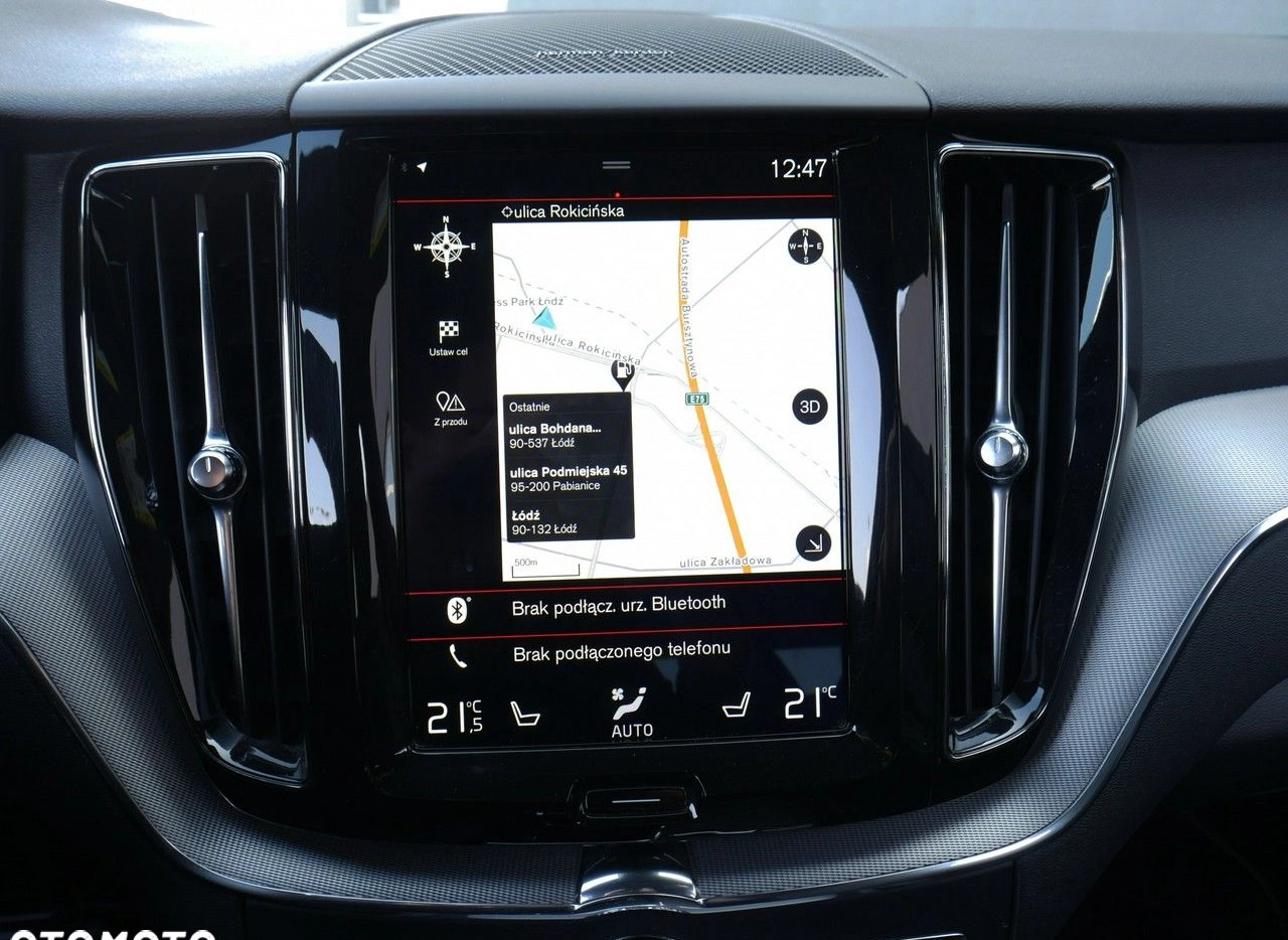 Volvo XC 60 cena 169900 przebieg: 43933, rok produkcji 2019 z Czarna Woda małe 352